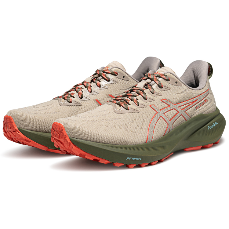 ASICS GT 2000 13 Tr Nature Bathing Beige Red Snapper Green