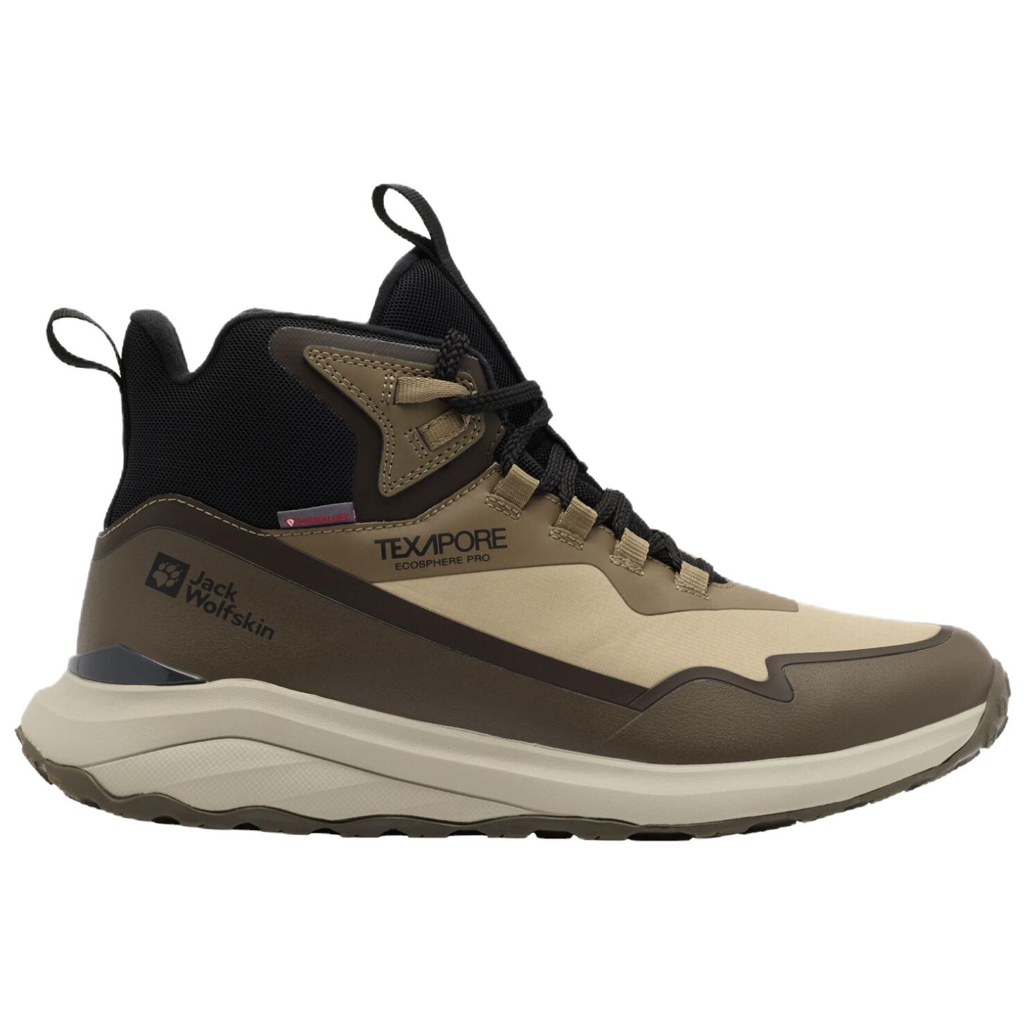 Jack Wolfskin Slip Resistant Abrasion Resistant Mid top Outdoor Shoes Men’s Brown