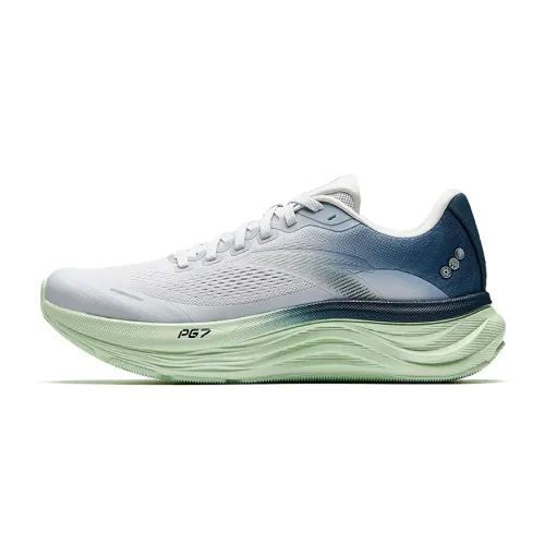 Anta Travel Steps 2 Anti Slip Wear Resistant Low Top Sprint Running Shoes Men's Gray Blue