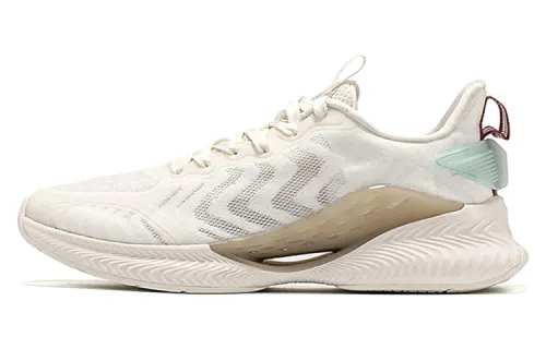 Xtep Hydrogen Wind 4.0 comfortable fabric synthetic leather shock-absorbing non-slip wear-resistant breathable and lightweight low-top running shoes men's beige