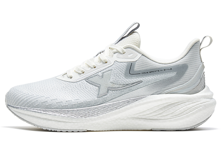 XTEP Kompanio Abrasion Resistant Cushioning Lightweight Low top Running Shoes Women’s Gray White