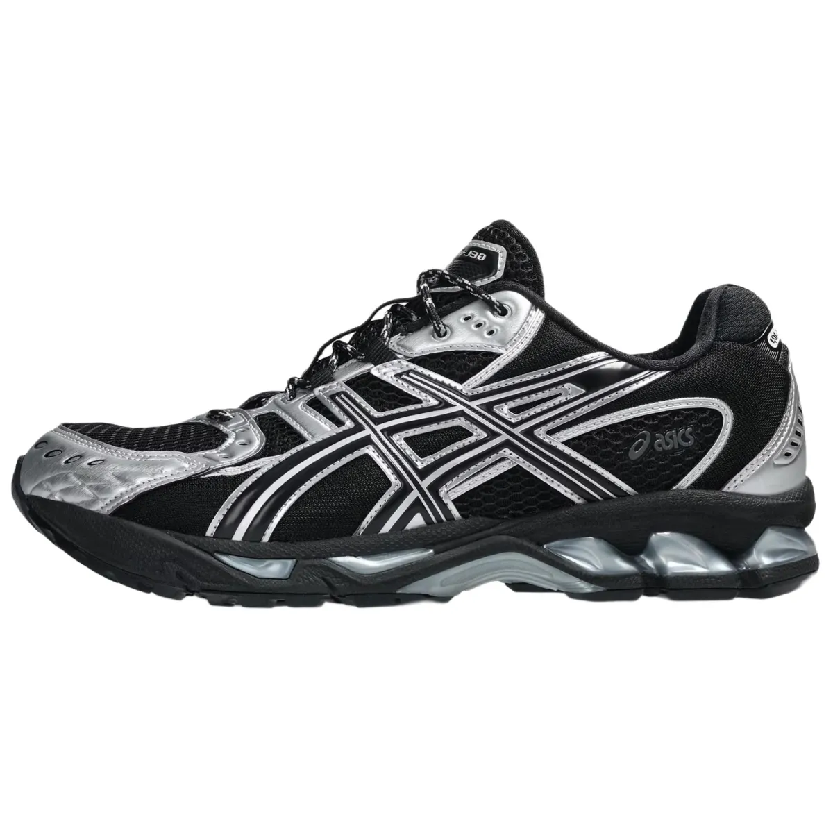ASICS GEL Nimbus 10.1 Breathable Low top Casual Running Shoes Unisex Black Silver