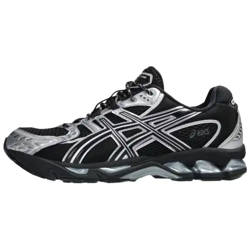 ASICS GEL Nimbus 10.1 Low top Casual Running Shoes Unisex Black Silver