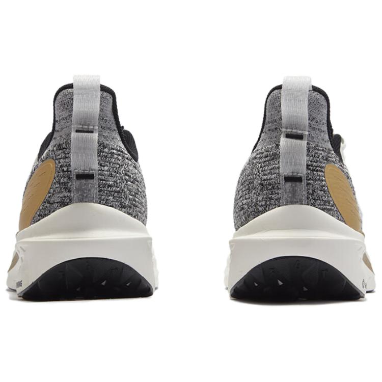 361° FlyFish Slip Resistant And Breathable Coverage Low top Casual Running Shoes Men’s White Gray Gold