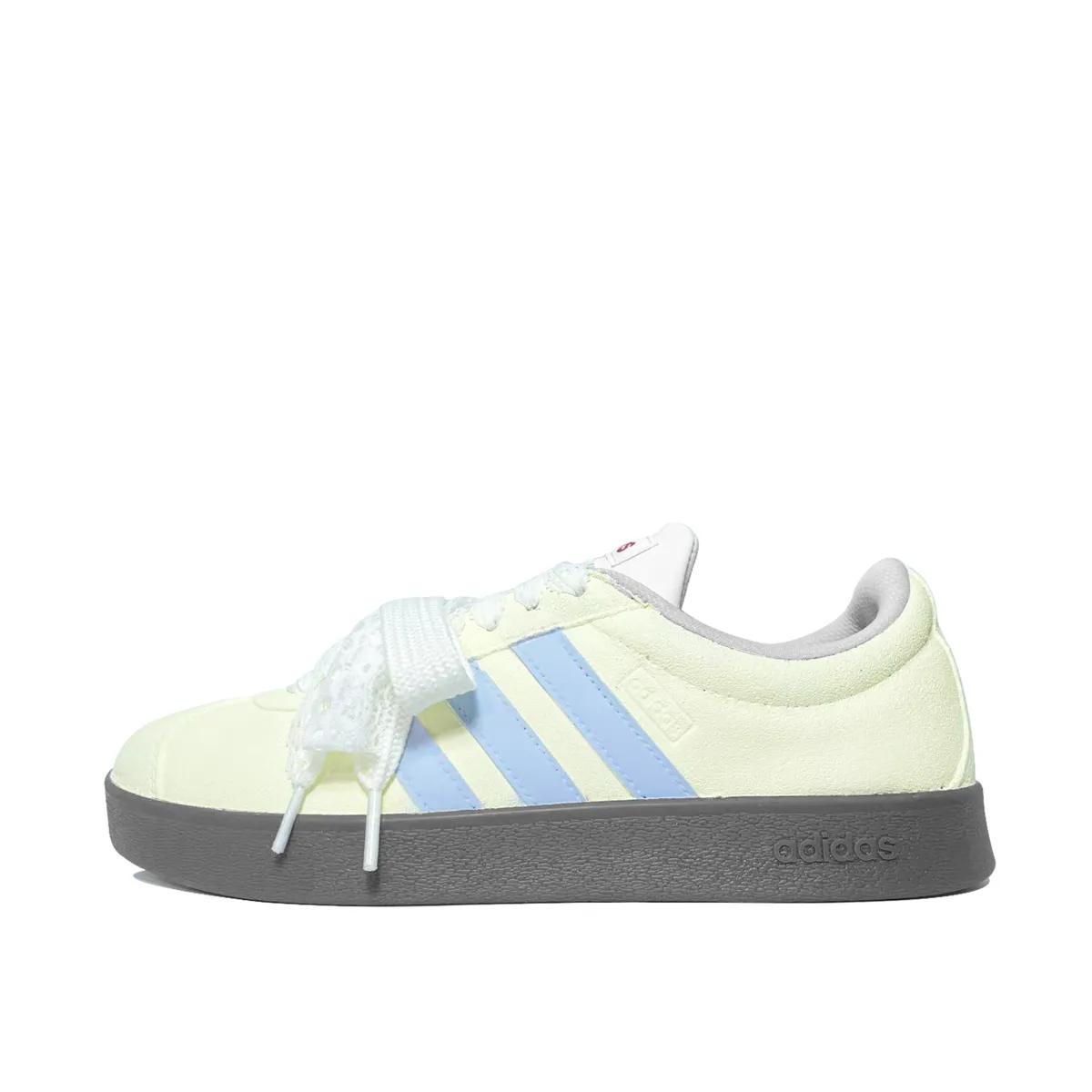 Adidas VL COURT 2.0 Clear Sky Cream Low top Skateboard Shoes Unisex Yellow Blue