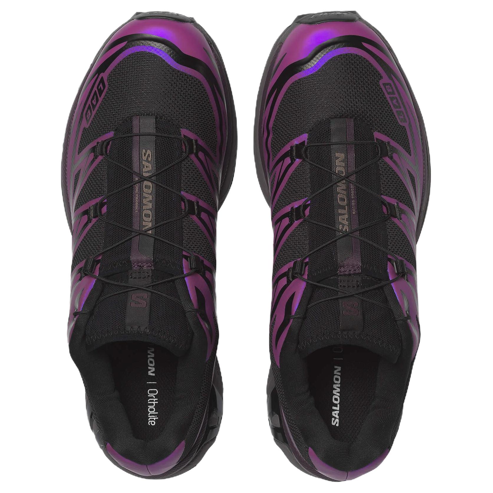 SALOMON XT 6 Running Shoes Unisex Black Purple