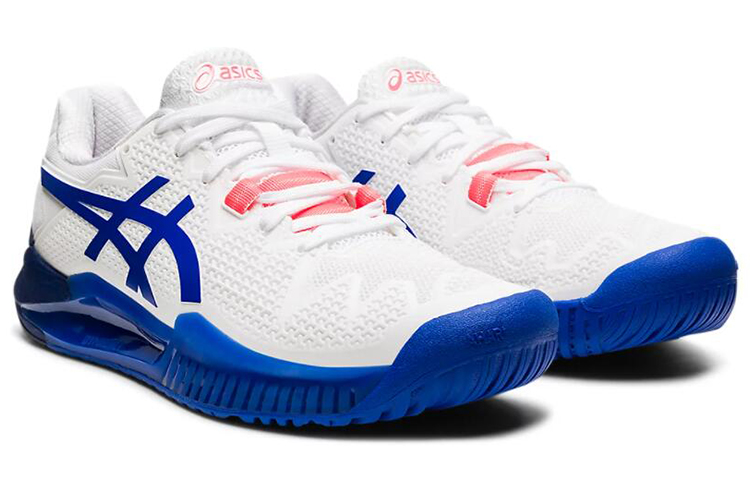 ASICS Gel Resolution 8 Wide ‘White Lapis Lazuli Blue’ Women’s