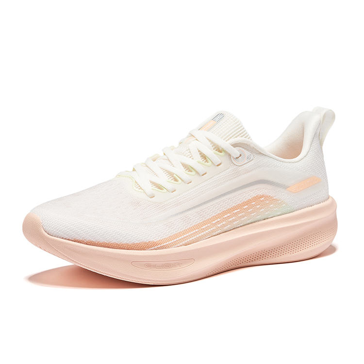 Erke Float On Water 6 Running Shoes Women’s Low Top Microcrystal White Orange Glow