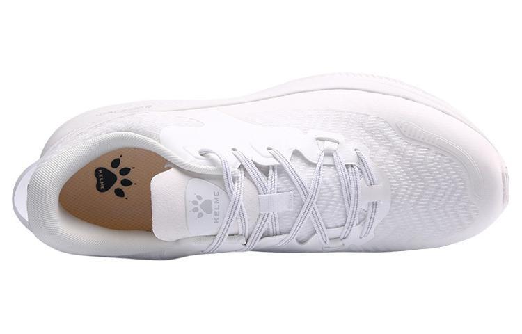 KELME Textile, TPU Cushioning Abrasion Resistant Low top Casual Running Shoes Unisex White