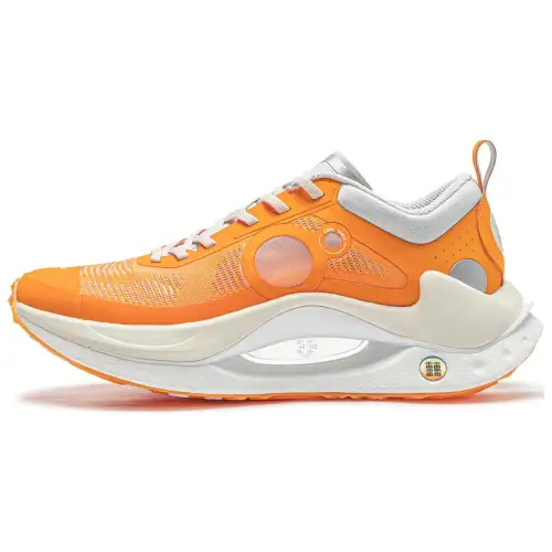 Li Ning Shadow CRC Slip Resistant Lightweight Non slip Lightweight Low top Casual Running Shoes Men's Marigold Orange