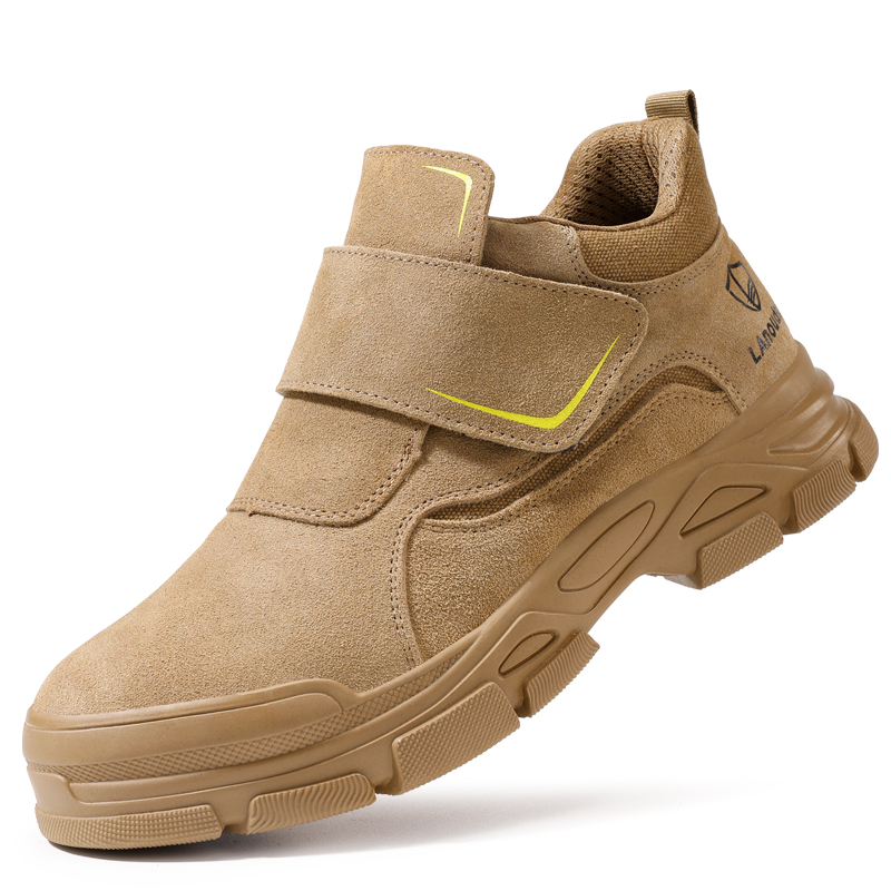 LANOUDUN Abrasion Resistant Impact Resistant Coverage Low top Outdoor Shoes Unisex Camel