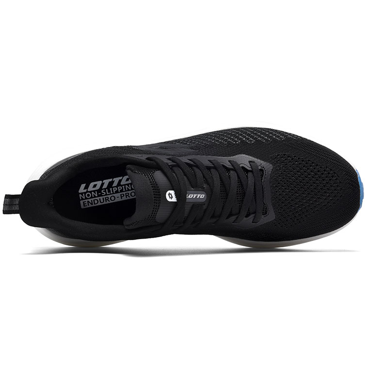 LOTTO Cushioning Impact Resistant Abrasion Resistant Slip Resistant Low top Running Shoes Men’s Black White