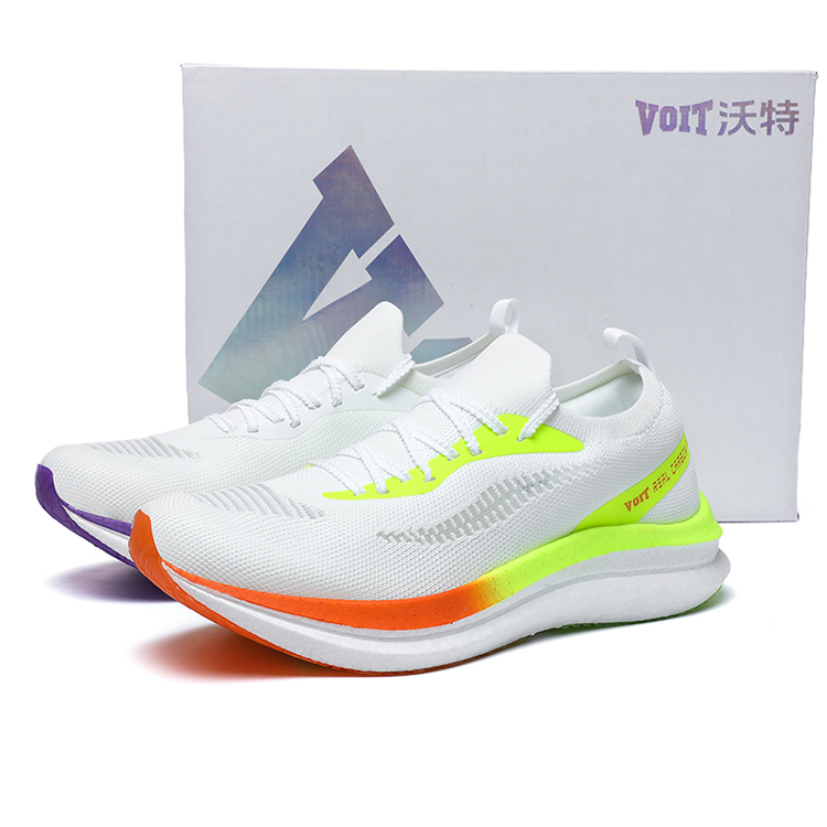 VOIT Running Shoes Unisex Low Top Right White Mismatched