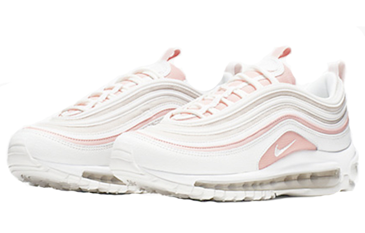Женские кроссовки Nike Air Max 97 (бело-розовые) — Белый / розовый — фото 3