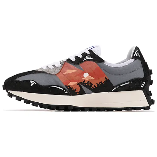 New Balance NB 327 Running Shoes Unisex Low Top Gray/Orange/Black