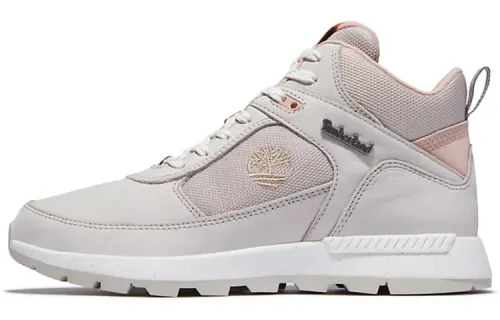 Timberland Chukka Ankle Length Outdoor Boots Women's Gray Pink