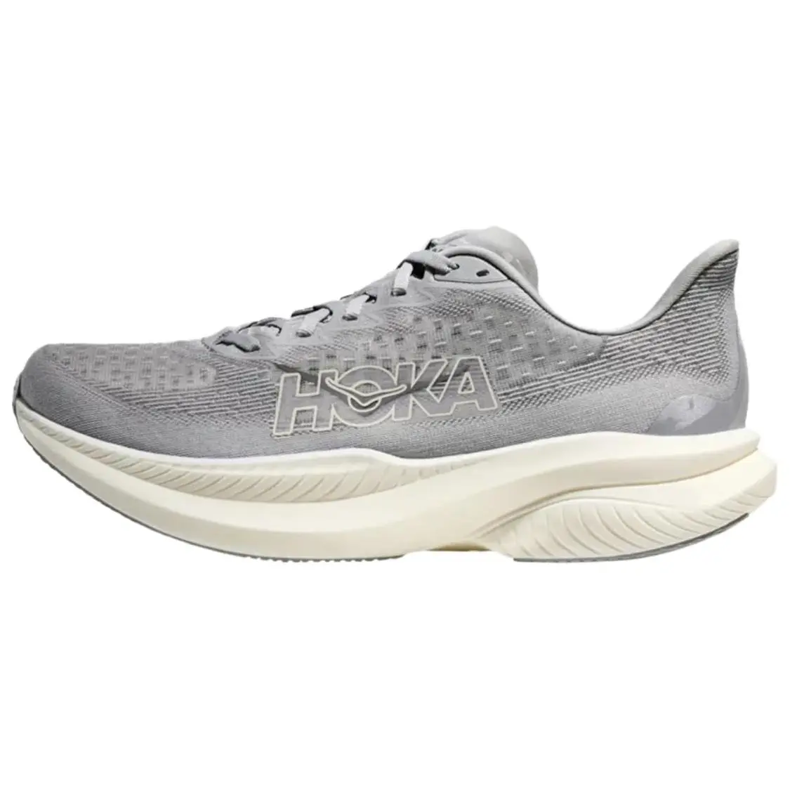 HOKA ONE ONE MACH 6 Abrasion Resistant Low top Casual Running Shoes Men's Gray