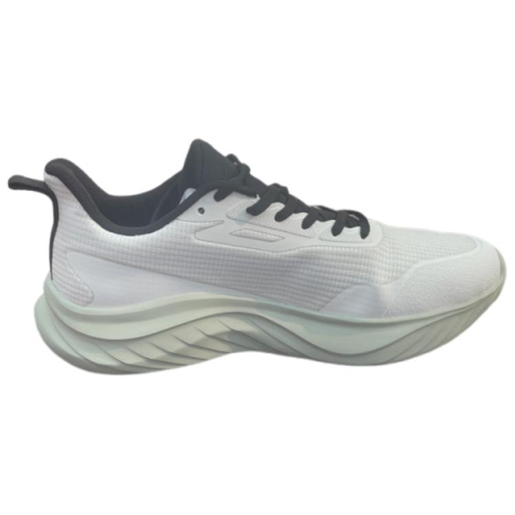 Erke Synthetic Leather Cushioning, Wear Resistant Low top Casual Running Shoes Men’s White