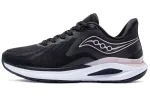 Saucony Jaeger Junior Non slip Lightweight Low top Casual Running Shoes Women's Black Pink Red
