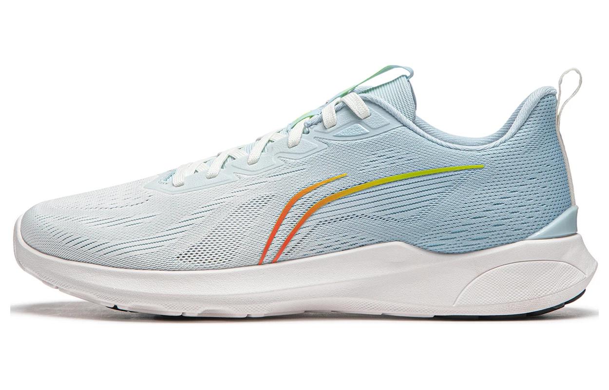 Li Ning Qingyi Cushioning Slip Resistant Abrasion Resistant Lightweight Low top Running Shoes Men's Blue
