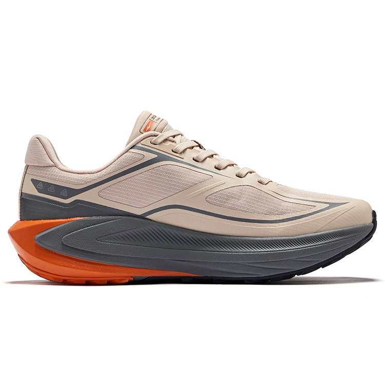 Erke Cushioning Slip Resistant Rebound Low top Casual Running Shoes Men’s Birch Wood Steel Gray