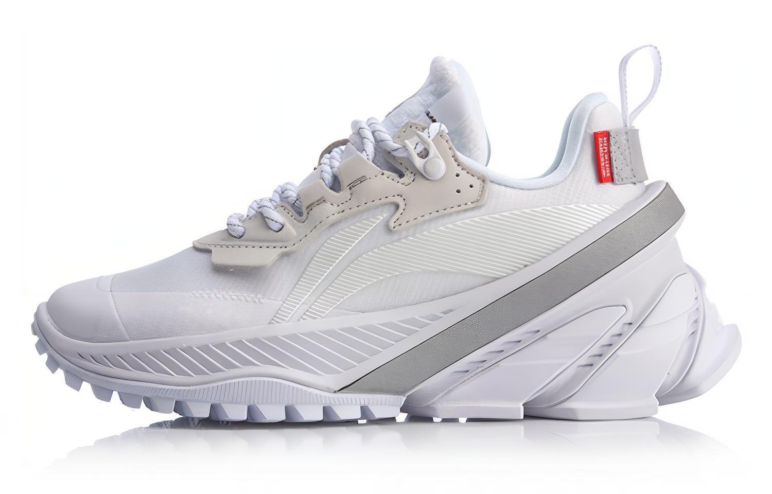 Li Ning Cushioning Slip Resistant Lightweight Low top Running Shoes Women’s White