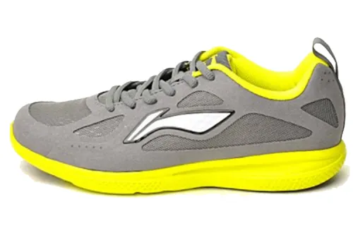 Li Ning Running Shoes Men's Low Top Cool Gray/Neon Green