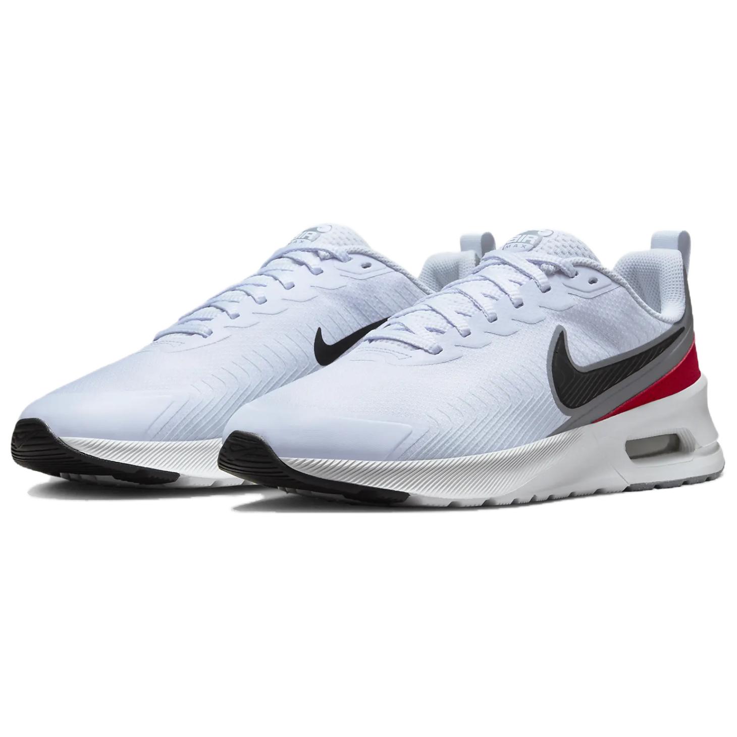 Nike Air Max Nuaxis Football Grey White Gym Red