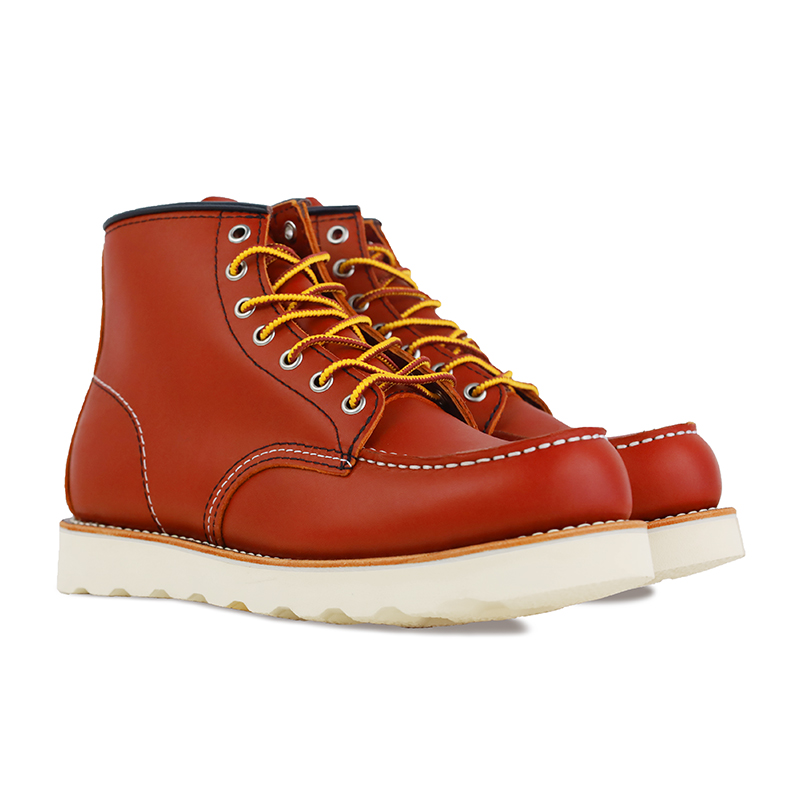 ROCKEY BAND Classic 875 Work Boots Outdoor Vintage Combat Boots Women’s Red Brown