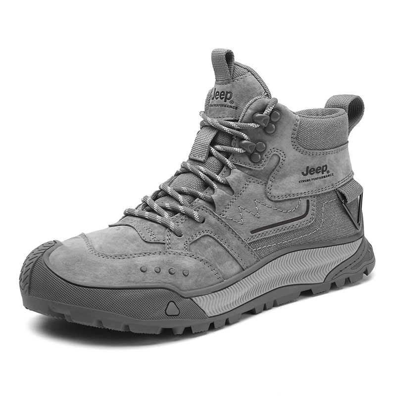 Jeep Abrasion Resistant Mid top Outdoor Shoes Men’s Gray
