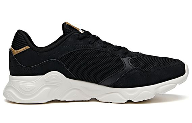 Anta Cushioning Slip Resistant Abrasion Resistant Breathable Low top Running Shoes Men’s White Black