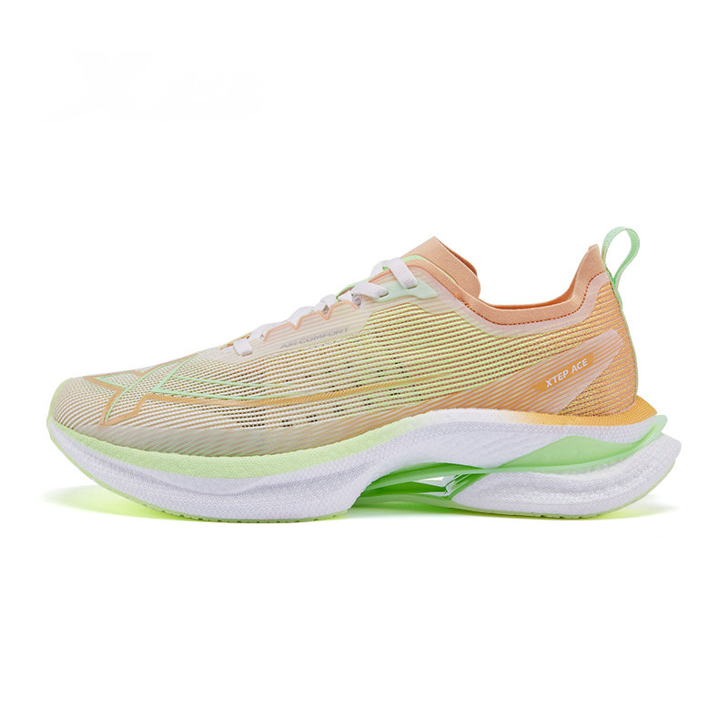 XTEP Cushioning Slip Resistant Abrasion Resistant Breathable Lightweight Rebound Low top Sprint Running Shoes Men’s