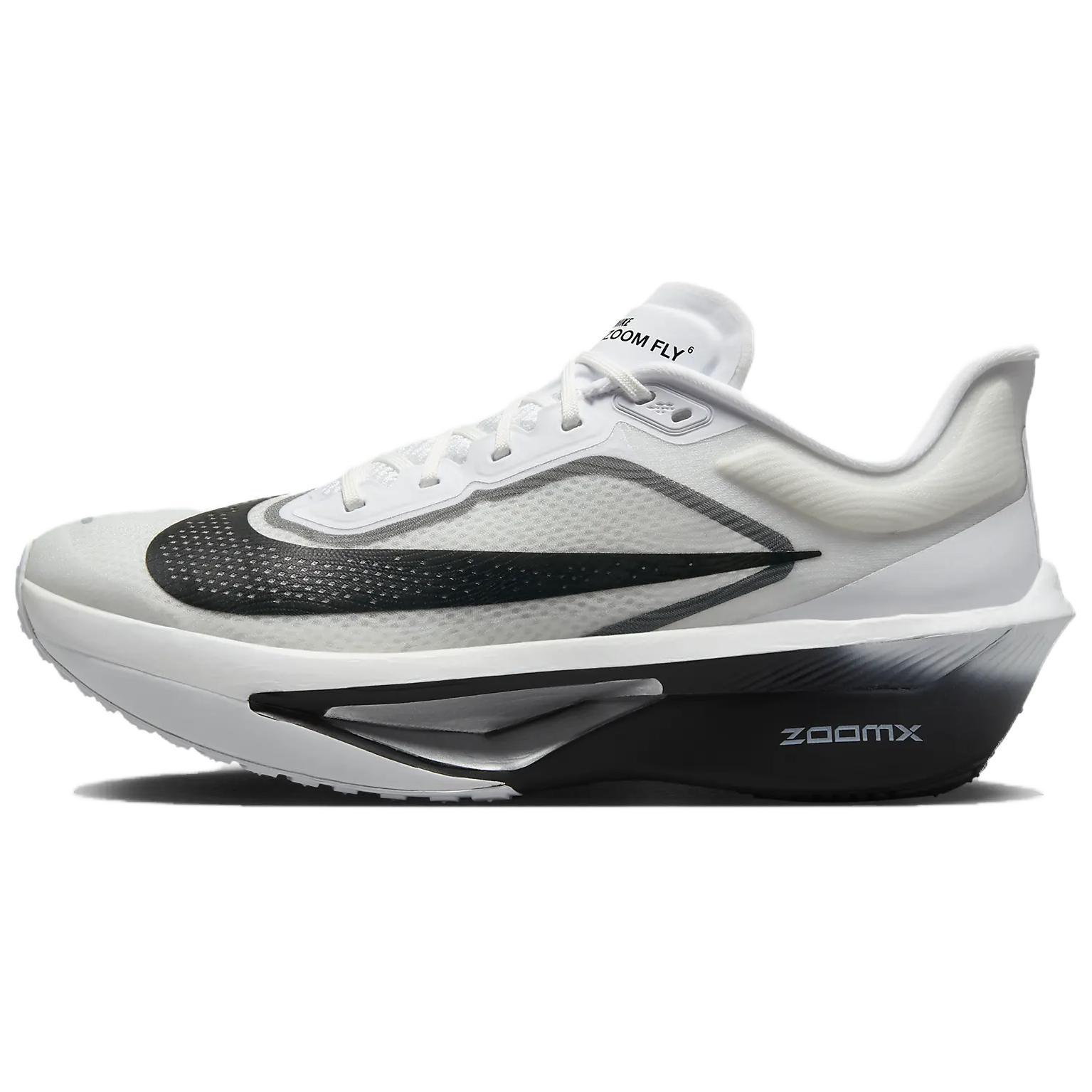 Мужские кроссовки Nike Zoom Fly 6 (бело-серо-черные)