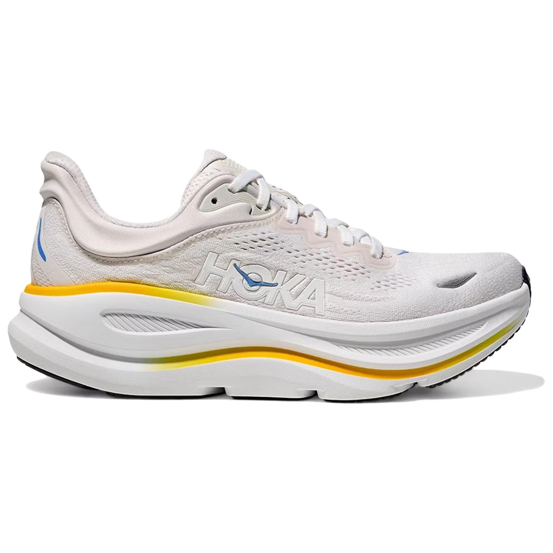 HOKA ONE ONE Bondi 9 Abrasion Resistant Low top Supercritical Patch Style Rubber Long Distance Running Shoes