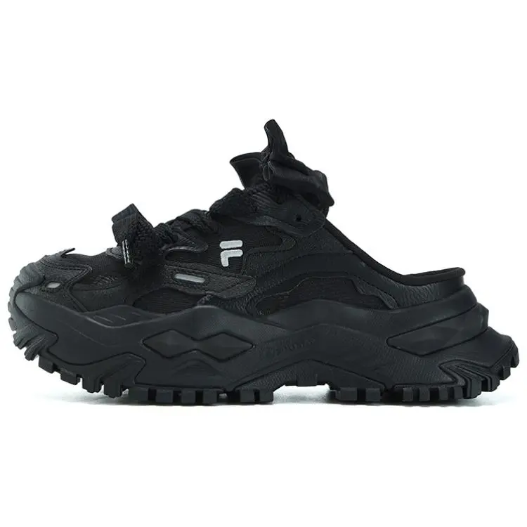 FILA FUSION Bianco Mule Slippers 'Black' Women's