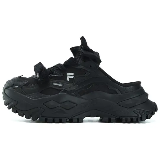 FILA FUSION Bianco Mule Slippers 'Black' Women's