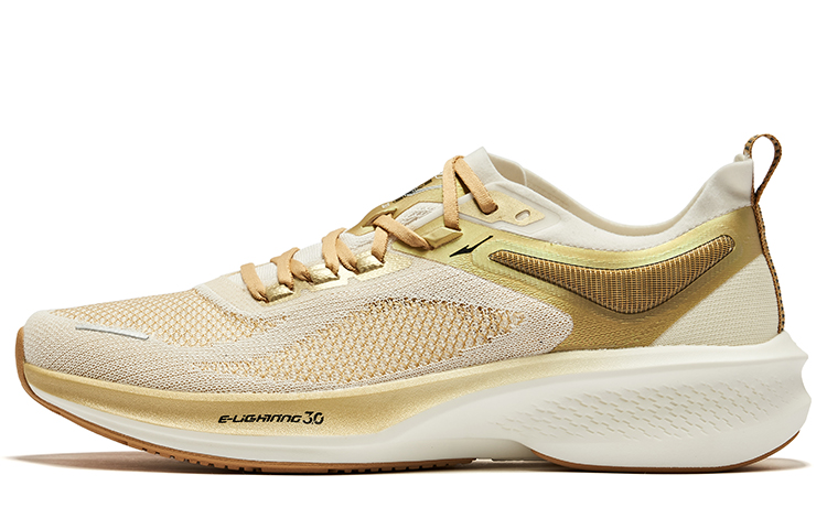 Erke Lightning 3.0 Summer Cushioning Rebound Low top Running Shoes Men’s Microcrystal White Unisex Beige Camel