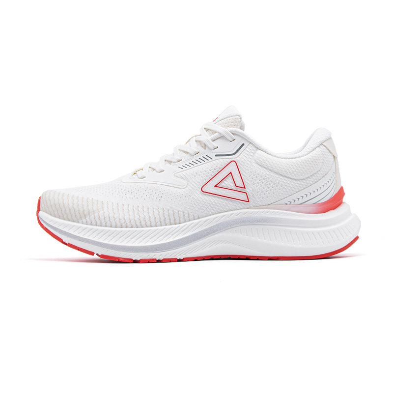 PEAK Cushioning, Wear Resistant Low top Running Shoes Men’s White Red