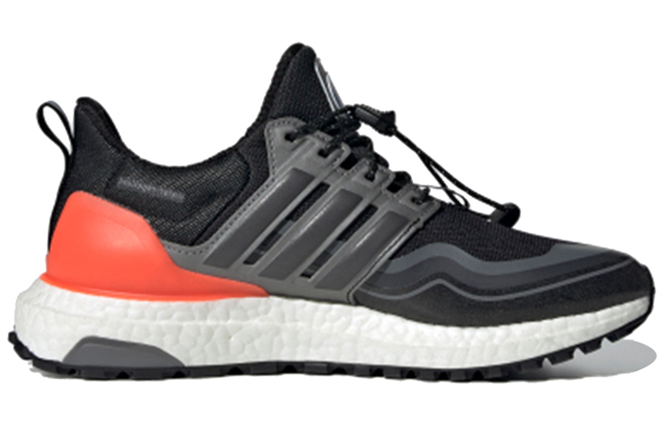 Женские кроссовки adidas ULT DNA (черно-серо-оранжевые) — фото 2