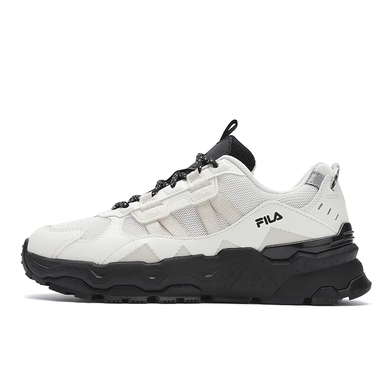 FILA Trek 1S Fabric Low top Running Shoes Women's White Black