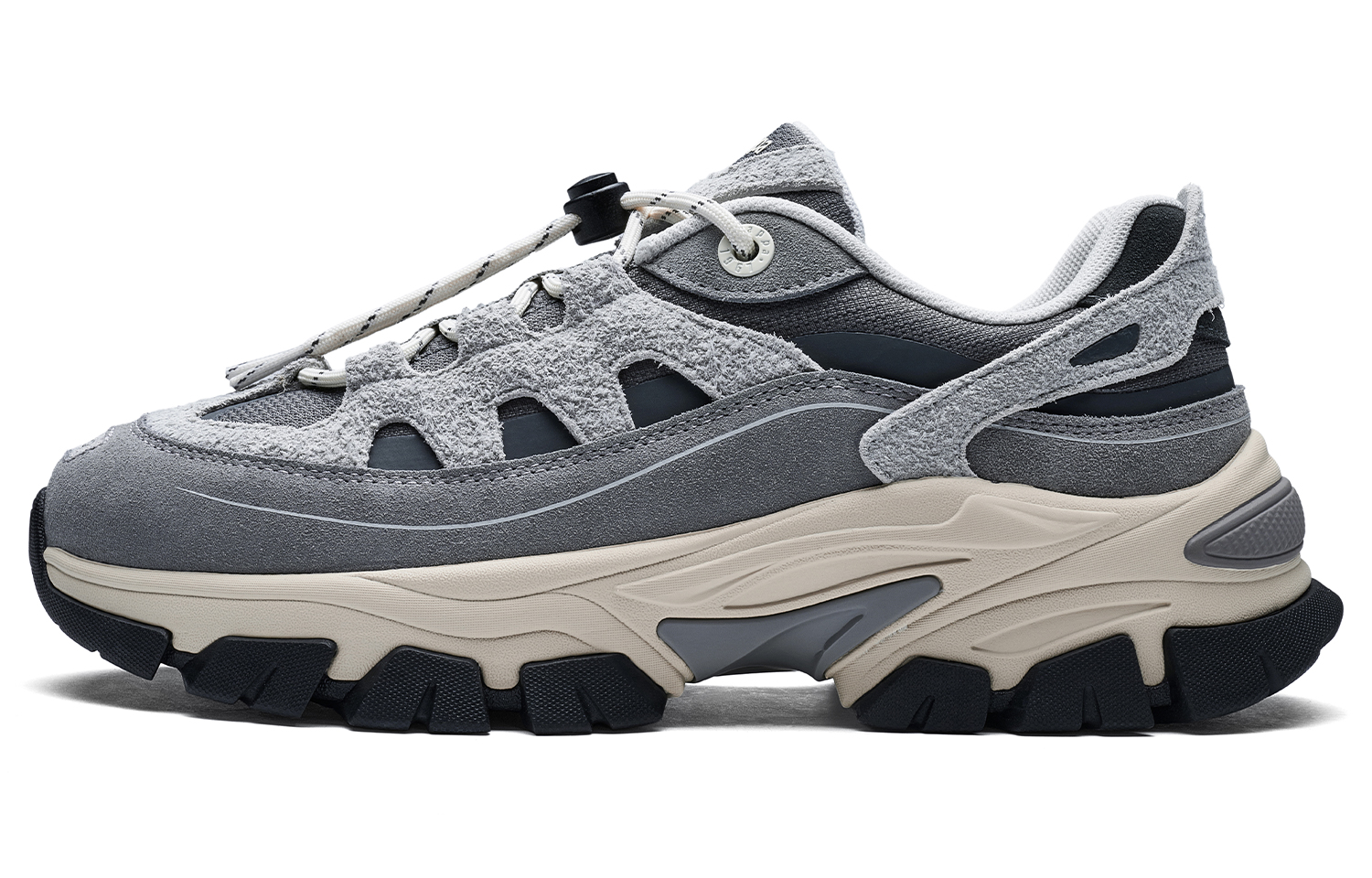 Kappa K Boat 1 Back to Back Abrasion Resistant Low top Abrasion Resistant Outdoor Shoes Unisex Cool Gray
