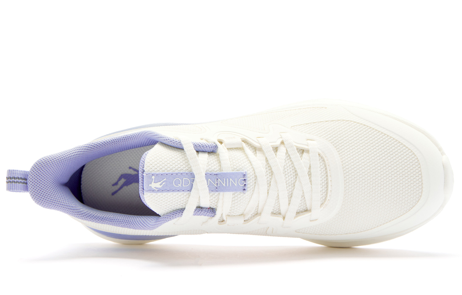 QIAODAN Yue Run Low top Q LITESPEED Technology Running Shoes Women’s Ivory Light Moon Purple
