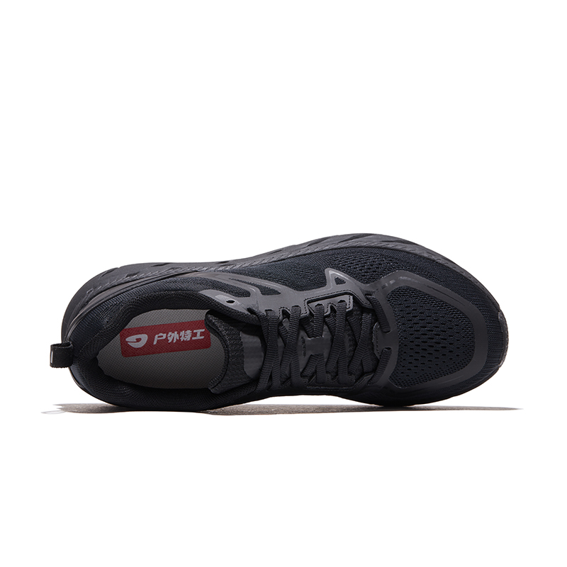HOT POTATO Cushioning Rebound Wear-Resistant Lightweight Breathable Low-Top PO-EVA Casual Running Shoes Unisex Black