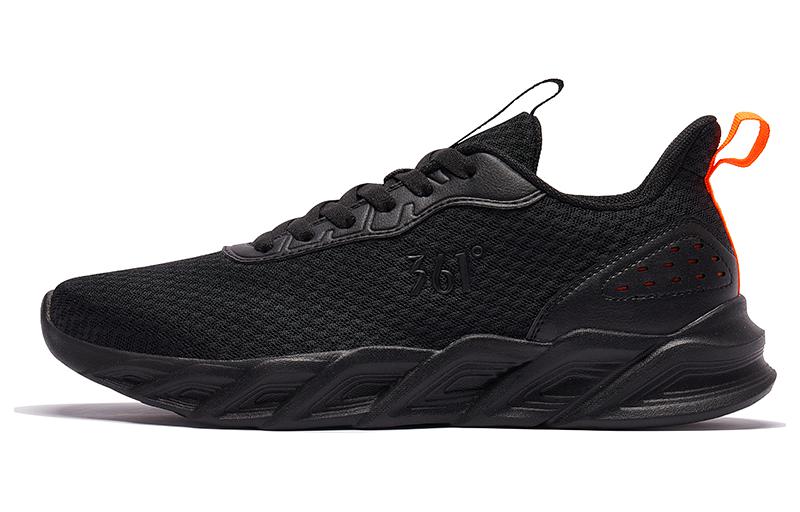 361° Mesh Cushioning Slip Resistant Cushioning Slip Resistant Low top Running Shoes Men’s Black Orange