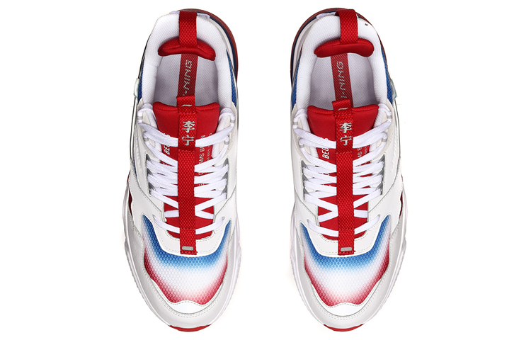 Li Ning 001 Running Shoes Unisex Low Top White/Red