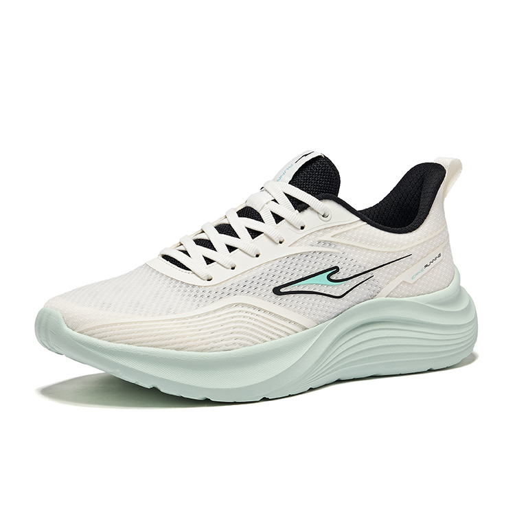 Erke Cushioning Lightweight Rebound Low top Casual Running Shoes Men’s Microcrystal White