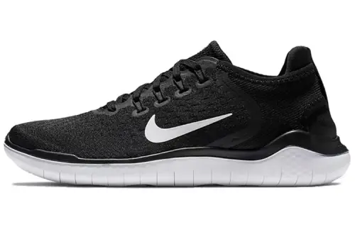 Nike Free RN 2018 2018 Barefoot feel, cushioning and comfort, fabric support, low-top casual running shoes, women's style, black and white
