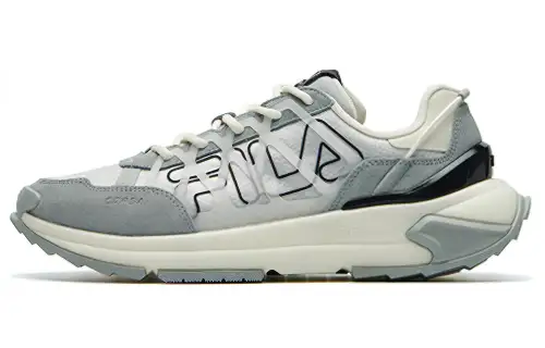FILA Heritage FHT Mesh, Textile Low top Casual Running Shoes Men's Silver Gray