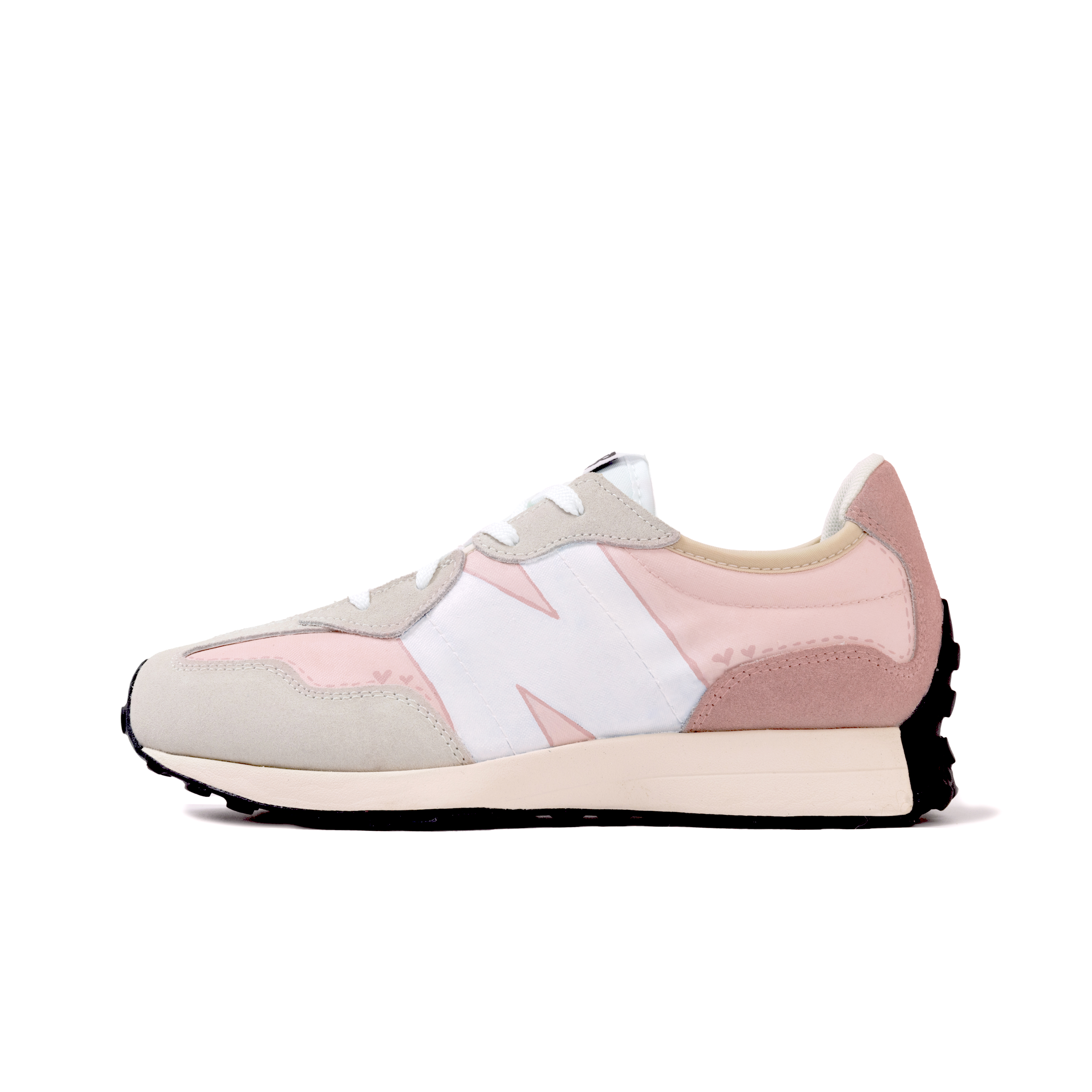 New Balance NB 327 Cushioning Abrasion Resistant Breathable Slip Resistant Low top Running Shoes Unisex Pink