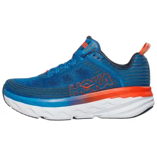 HOKA ONE ONE Bondi 6 Slip Resistant Fabric Cushioning Slip Resistant Abrasion Resistant Breathable Lightweight Low top
